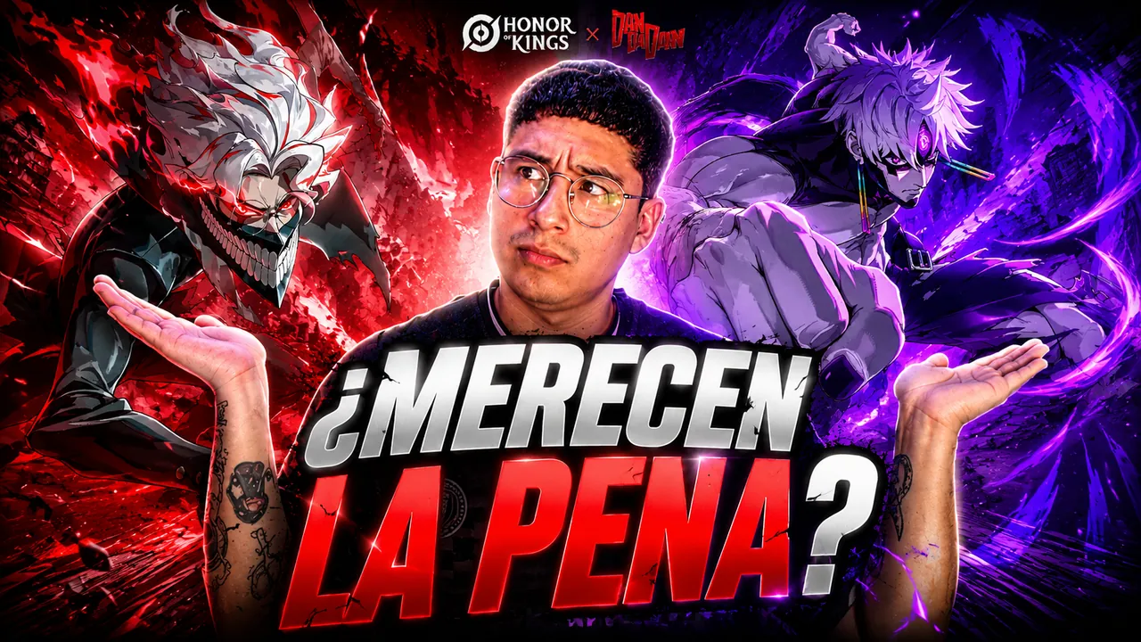 Las skins de Okarun y Jiji de la colaboración de Dandadan con Honor of Kings